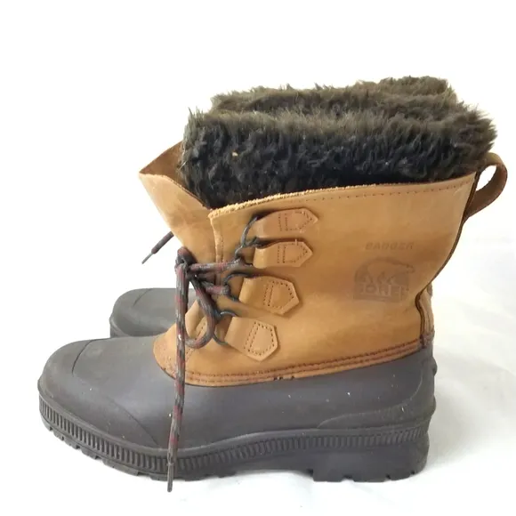 Sorel Badger Waterproof Duck Boots 11 Women's