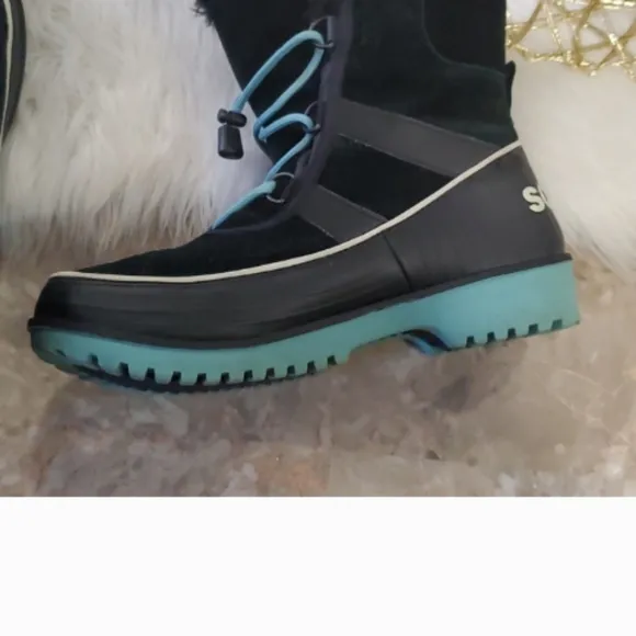 Sorel black waterproof boots size 7