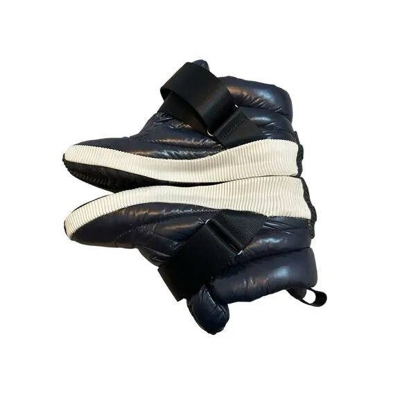 Sorel Boots 7 Navy Blue Out n About Puffer Waterproof Winter Chunky Futuristic