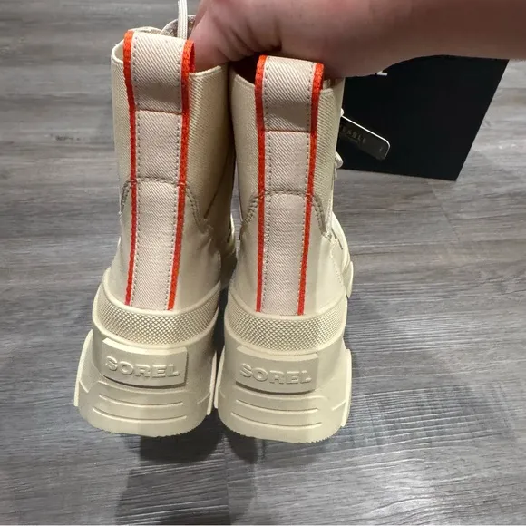 Sorel Brex Boot Lace Up WP Waterproof Bleached Ceramic Optimized Orange Boots