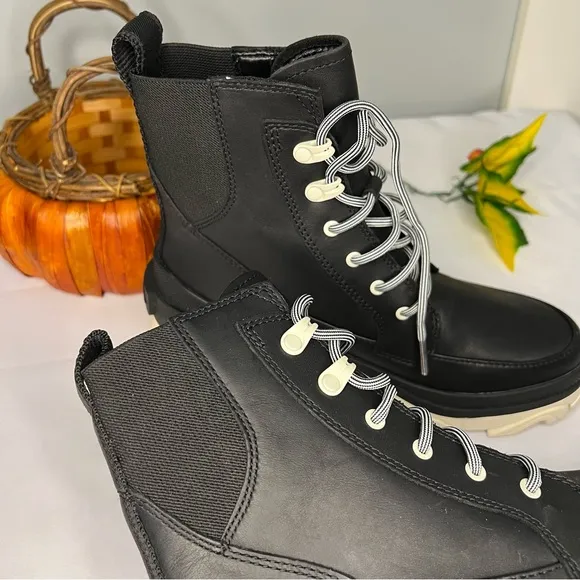 Sorel Brex Leather Lace Up Boots Waterproof Size 7 New