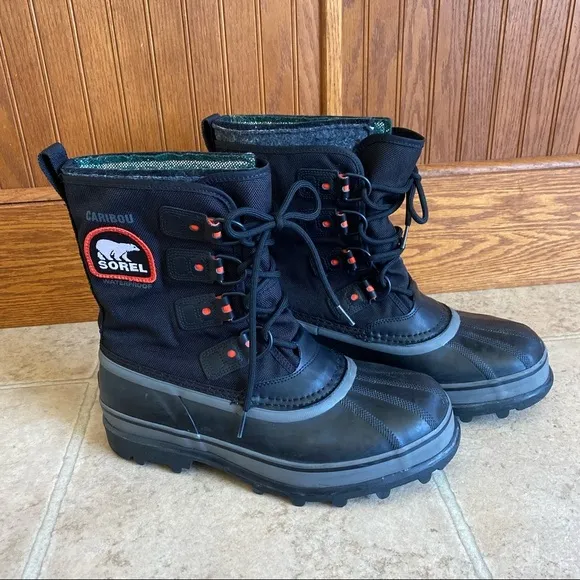 Sorel Caribou XT Waterproof Rain Boots Mens Size 7.5