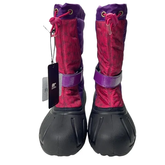 Sorel Disney rain boots Waterproof Little Youth Flurry Frozen 2 PURPLE,
