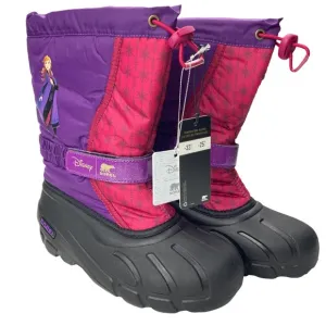 Sorel Disney rain boots Waterproof Little Youth Flurry Frozen 2 PURPLE,