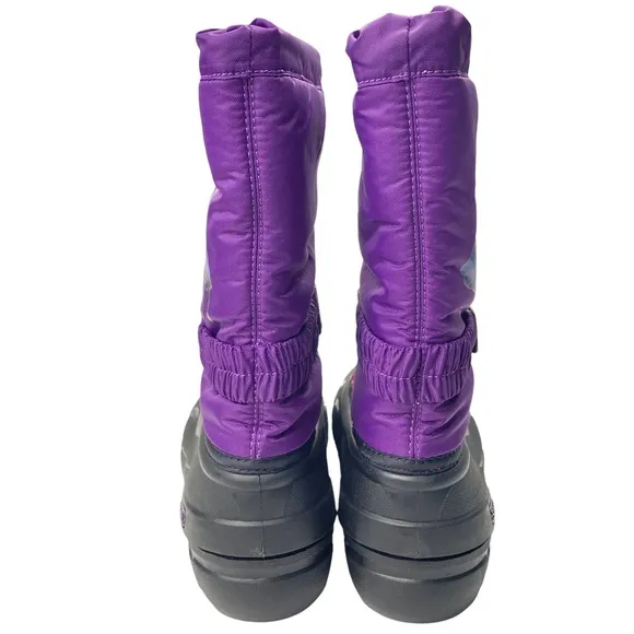 Sorel Disney rain boots Waterproof Little Youth Flurry Frozen 2 PURPLE,