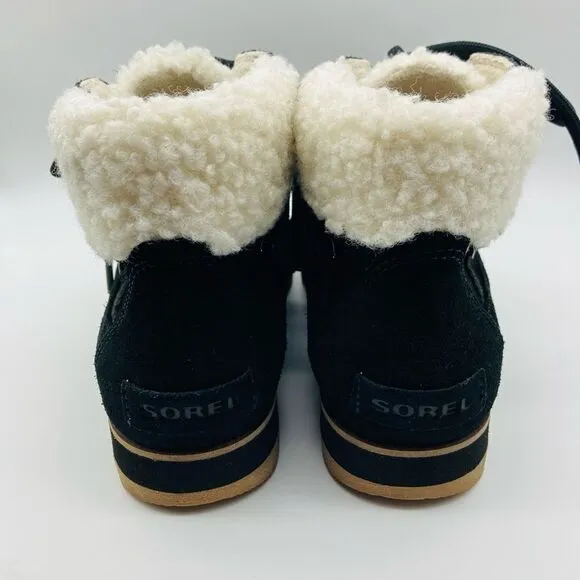 Sorel Harlow NL 4345 Cozy Lace Waterproof Ankle Boots SZ 8/39