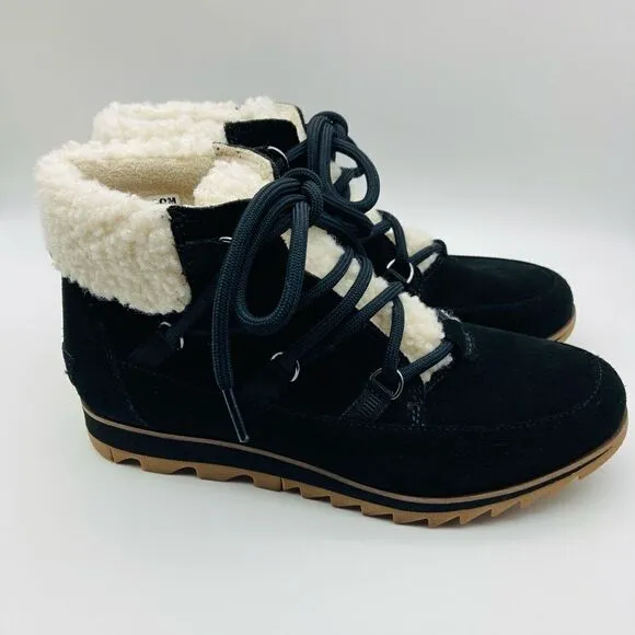 Sorel Harlow NL 4345 Cozy Lace Waterproof Ankle Boots SZ 8/39