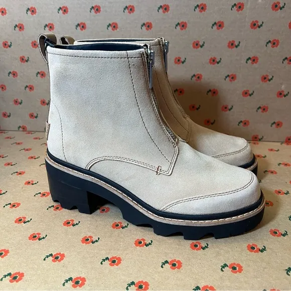 Sorel Joan Now Zip Boots Tan Women’s 8