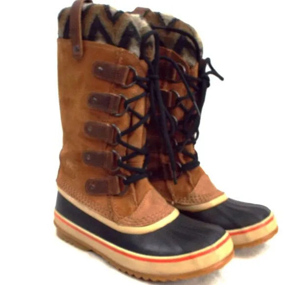 Sorel Joan of Arctic II Brown Elk Waterproof Insulated Winter Boots Size 6.5