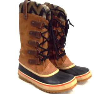Sorel Joan of Arctic II Brown Elk Waterproof Insulated Winter Boots Size 6.5