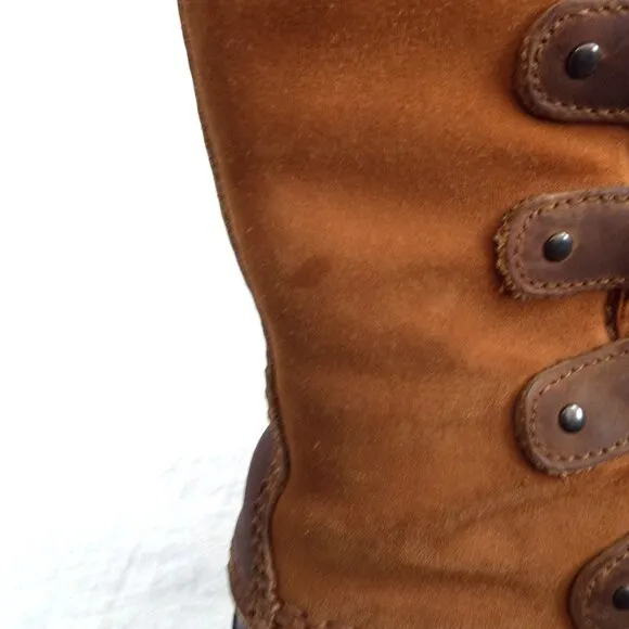 Sorel Joan of Arctic II Brown Elk Waterproof Insulated Winter Boots Size 6.5