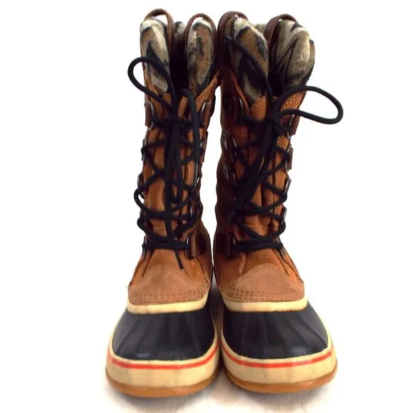 Sorel Joan of Arctic II Brown Elk Waterproof Insulated Winter Boots Size 6.5