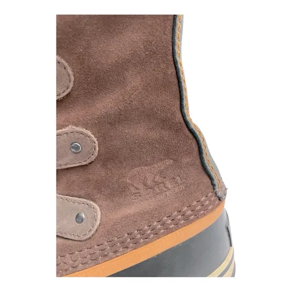 Sorel Joan of Arctic Wool lined FurTrim Tall Brown Boots. 7