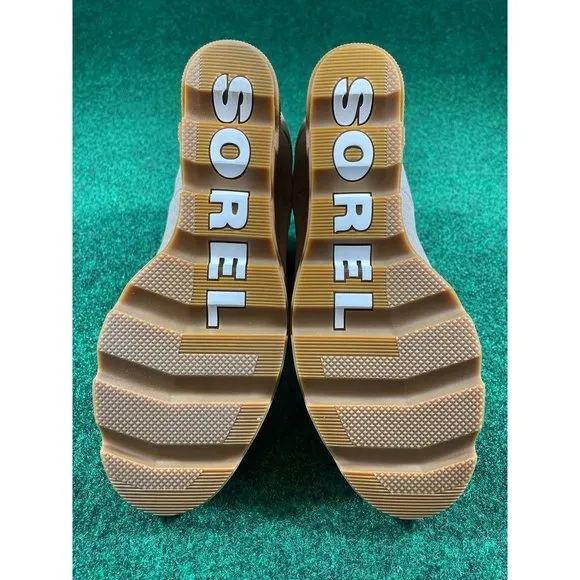 Sorel Joan Uptown Sandy Tan Chelsea Wedge Waterproof Boots Womens Sz‎ 11