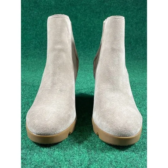 Sorel Joan Uptown Sandy Tan Chelsea Wedge Waterproof Boots Womens Sz‎ 11