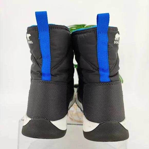 Sorel Kid's Whitney II Black Short Lace Waterproof Winter Snow Boots Size 7 US
