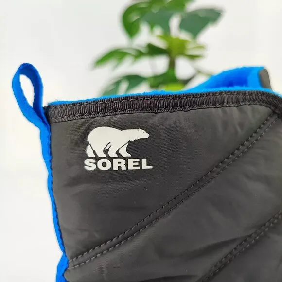 Sorel Kid's Whitney II Black Short Lace Waterproof Winter Snow Boots Size 7 US