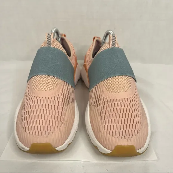 Sorel Kinetic Impact Strap Sneakers Slip On Shoes Pink Women 9.5