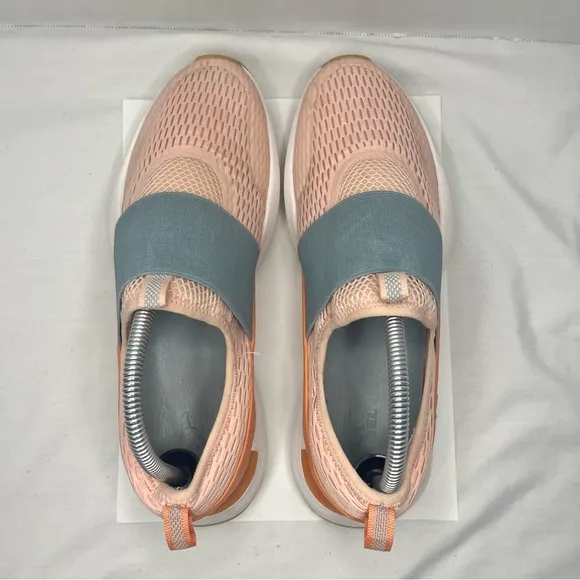 Sorel Kinetic Impact Strap Sneakers Slip On Shoes Pink Women 9.5