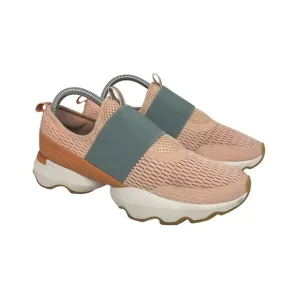 Sorel Kinetic Impact Strap Sneakers Slip On Shoes Pink Women 9.5