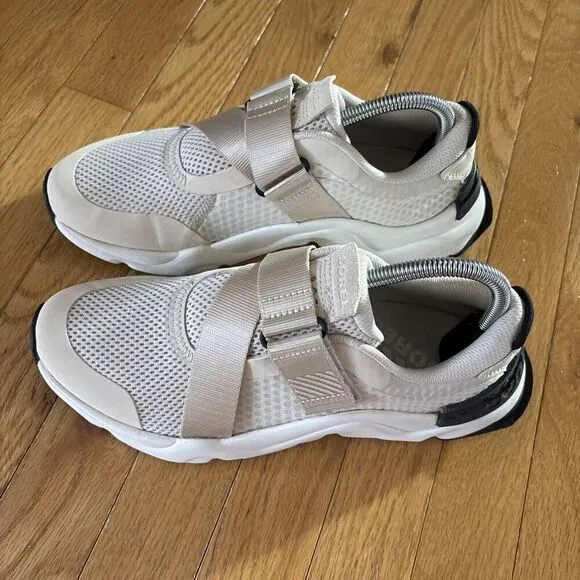 Sorel Kinetic Renegade Strap Shoes Fawn Sea Salt Sneakers Women’s 8.5