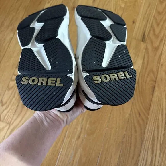 Sorel Kinetic Renegade Strap Shoes Fawn Sea Salt Sneakers Women’s 8.5