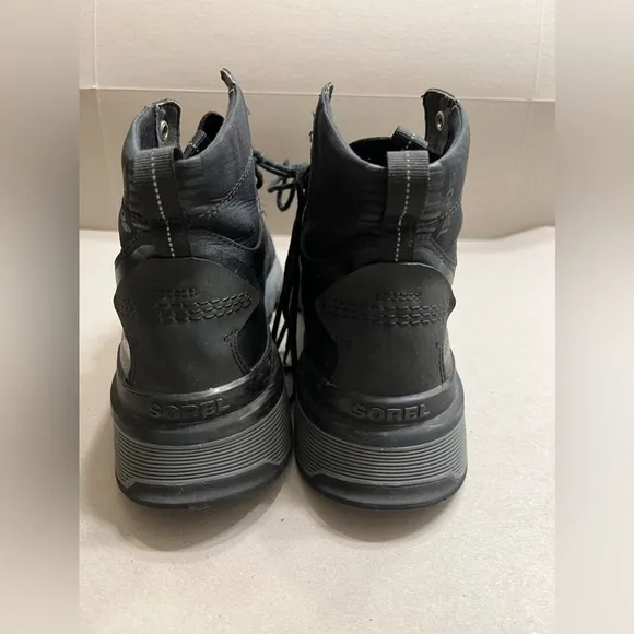 SOREL Kinetic Rush Mid Waterproof Sneakers Black/Grill