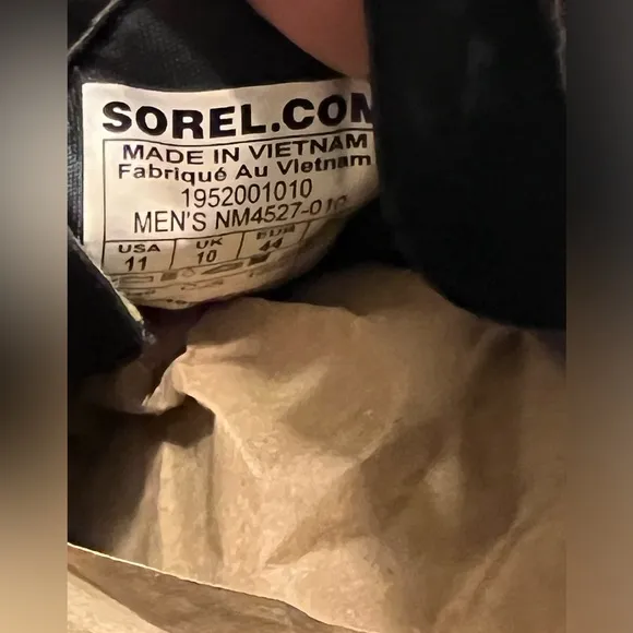 SOREL Kinetic Rush Mid Waterproof Sneakers Black/Grill