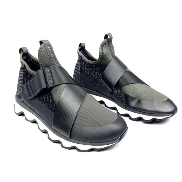 SOREL Kinetic Sneak Alpine Green Tundra Athletic Shoes Womens 9 Gorpcore Running