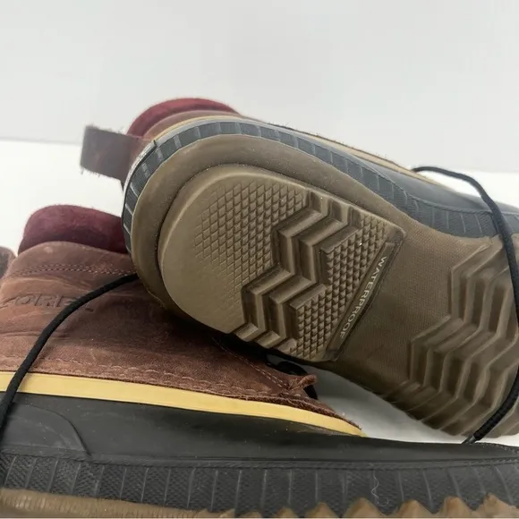 Sorel Mens 9 Cheyanne Duck Leather Waterproof Boots