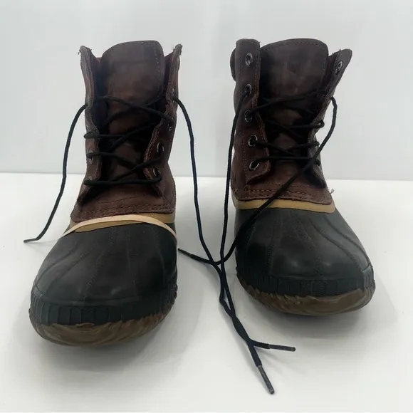 Sorel Mens 9 Cheyanne Duck Leather Waterproof Boots
