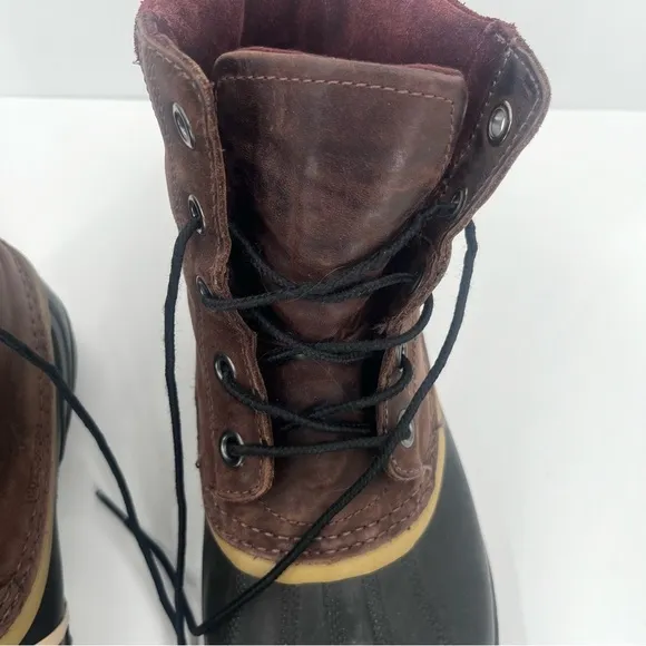 Sorel Mens 9 Cheyanne Duck Leather Waterproof Boots