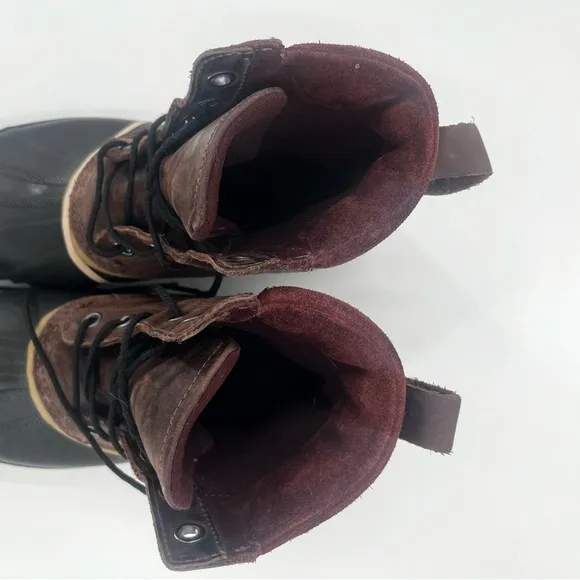 Sorel Mens 9 Cheyanne Duck Leather Waterproof Boots