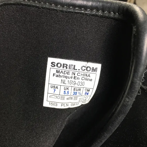 Sorel NL1619 Sorelli Waterproof Rain Leather Gray Lace Up Womens Boots Size 7