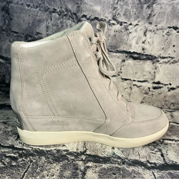 Sorel Out N About Dove Quarry Waterproof Wedges Boots Bootie Sneakers Shoes 10