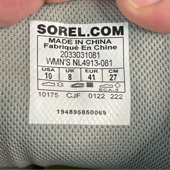 Sorel Out N About Dove Quarry Waterproof Wedges Boots Bootie Sneakers Shoes 10