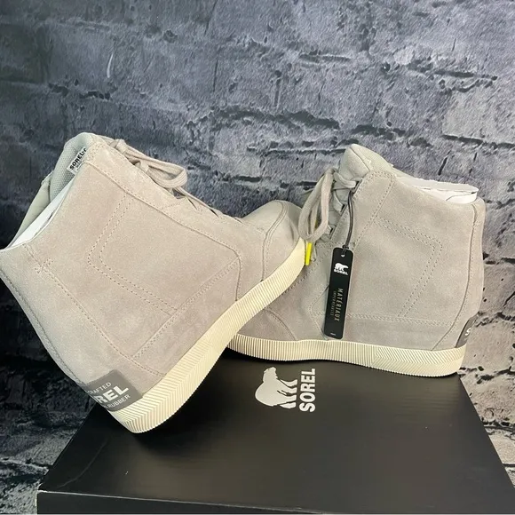 Sorel Out N About Dove Quarry Waterproof Wedges Boots Bootie Sneakers Shoes 10