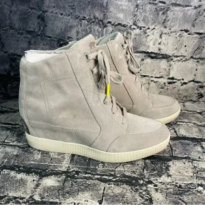 Sorel Out N About Dove Quarry Waterproof Wedges Boots Bootie Sneakers Shoes 10