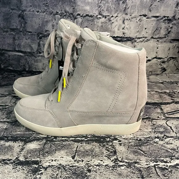 Sorel Out N About Dove Quarry Waterproof Wedges Boots Bootie Sneakers Shoes 10