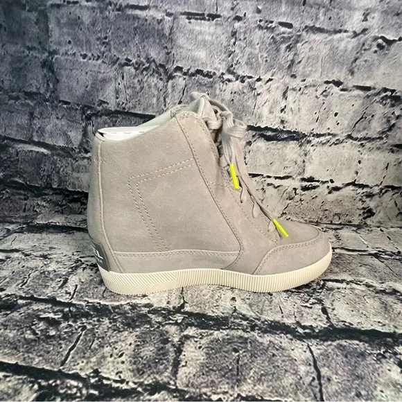 Sorel Out N About Dove Quarry Waterproof Wedges Boots Bootie Sneakers Shoes 6