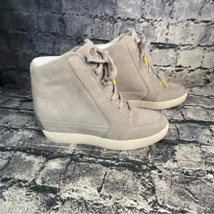 Sorel Out N About Dove Quarry Waterproof Wedges Boots Bootie Sneakers Shoes 6