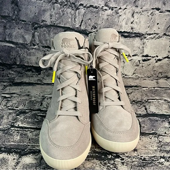 Sorel Out N About Dove Quarry Waterproof Wedges Boots Bootie Sneakers Shoes 8