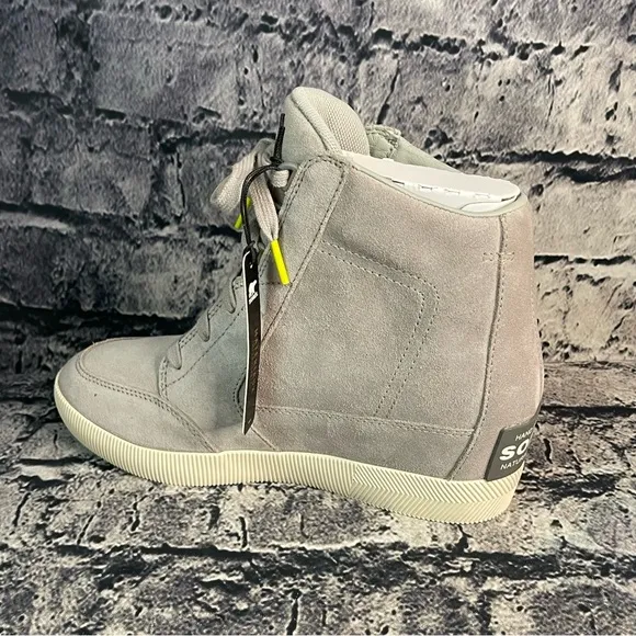 Sorel Out N About Dove Quarry Waterproof Wedges Boots Bootie Sneakers Shoes 8