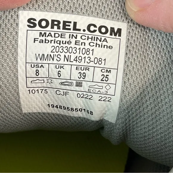 Sorel Out N About Dove Quarry Waterproof Wedges Boots Bootie Sneakers Shoes 8