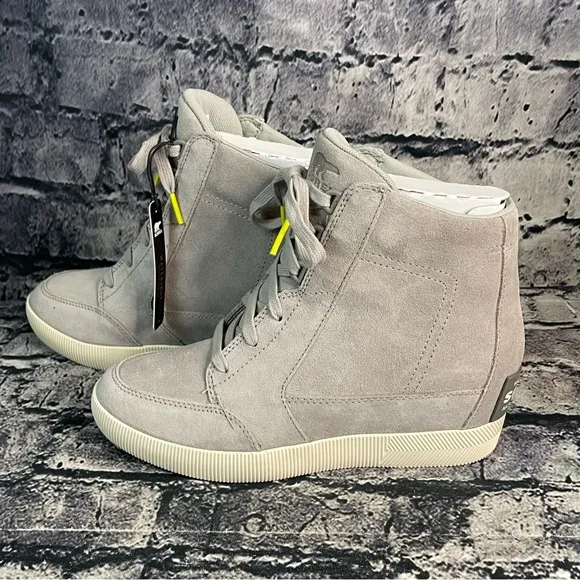 Sorel Out N About Dove Quarry Waterproof Wedges Boots Bootie Sneakers Shoes 8