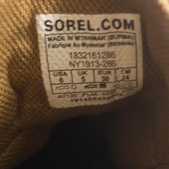 Sorel Out N About Plus Waterproof Rain Boots - Women's Size 7 / Youth's 6
