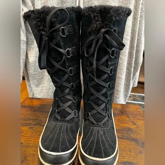 Sorel Tivoli High II Winter Boots Leather Waterproof Size 10