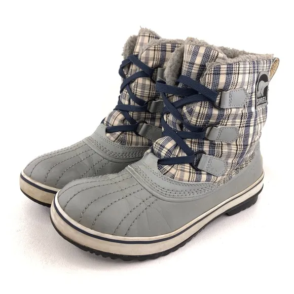 Sorel Tivoli Plaid Waterproof Winter Snow Boots 9