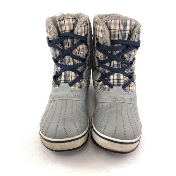 Sorel Tivoli Plaid Waterproof Winter Snow Boots 9