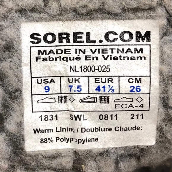 Sorel Tivoli Plaid Waterproof Winter Snow Boots 9